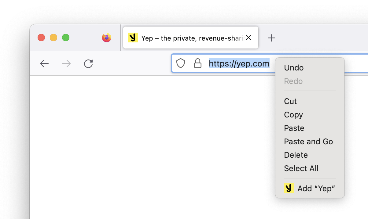 Firefox add search engine