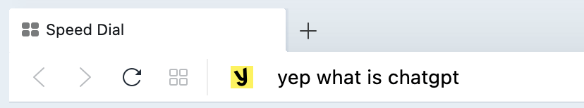 Opera search shortcut